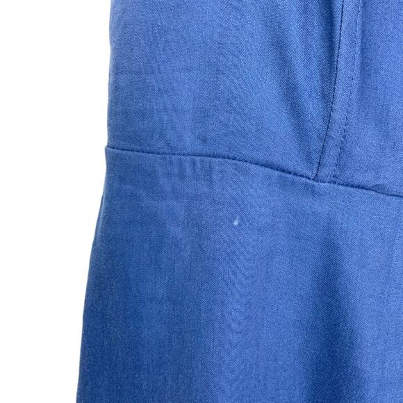 ASTR The Label Linen Blend Tulip Hem Dress Blue Size XL NWOT $89 MSRP - Picture 8 of 9